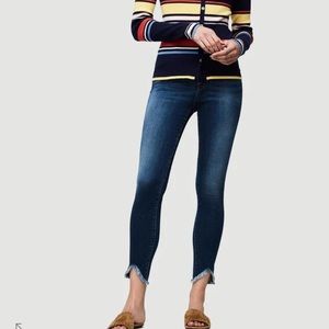 Frame Le High Skinny Triangle Hem